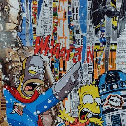 Painting Trash wars by Lamboley Franck | Painting Pop art Mixed Pop icons