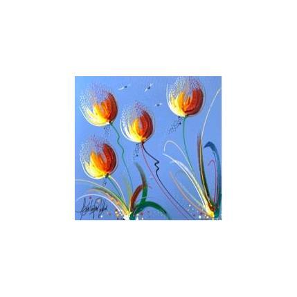 Gemälde Fleurs des cieux von Fonteyne David | Gemälde Figurativ Acryl