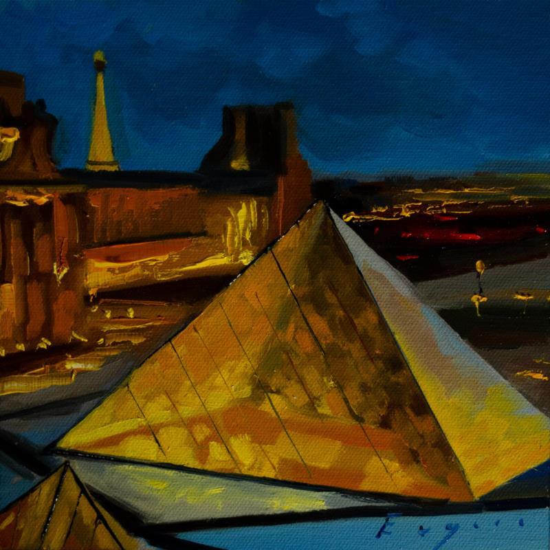 Painting Nuit au Musée by Eugène Romain | Painting Figurative Oil Landscapes, Pop icons, Urban