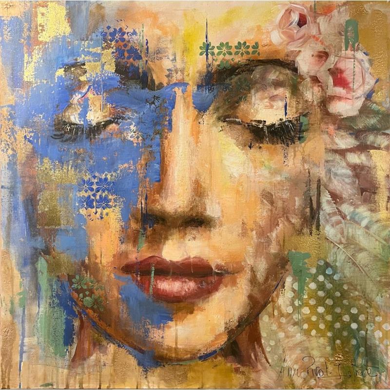 Painting Miss June by Pivot-Iafrate Anne | Painting Figurative Portrait