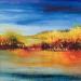 Painting Reflet du soir by Dalban Rose | Painting Figurative Landscapes Oil