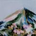 Painting Superbloom, Le Crestet by Ginestoux Claire | Painting Figurative Landscapes Pastel