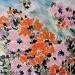 Painting Superbloom, Centaurée by Ginestoux Claire | Painting Figurative Landscapes Pastel