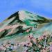 Painting Superbloom, Salavas by Ginestoux Claire | Painting Figurative Landscapes Pastel