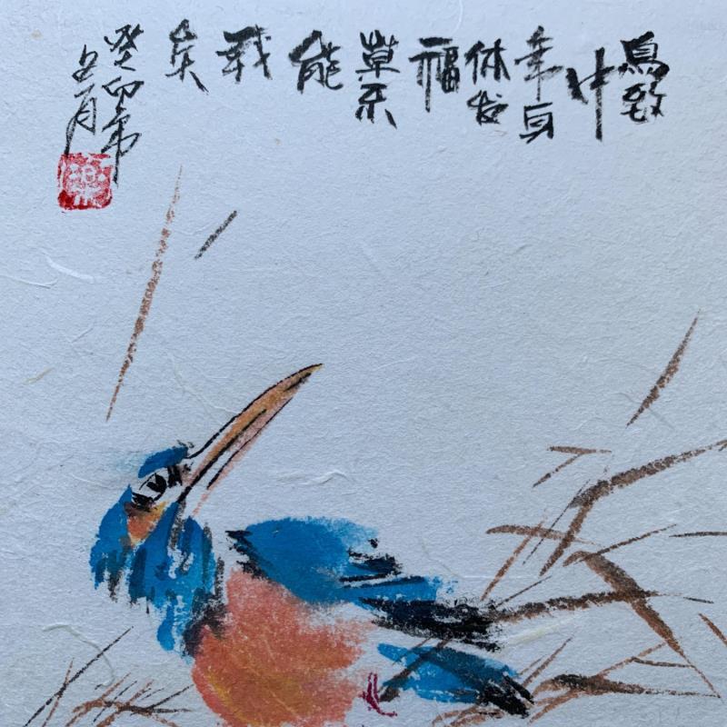 Gemälde Too heavy  von Yu Huan Huan | Gemälde Figurativ Tiere Tinte