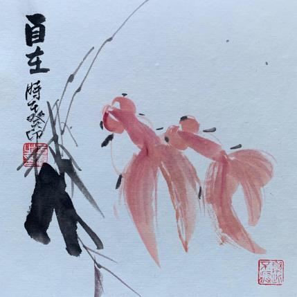 Peinture Freedom  par Yu Huan Huan | Tableau Figuratif Encre animaux
