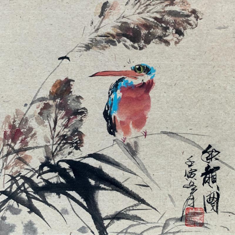 Painting Autumn view  by Yu Huan Huan | Painting Figurative Animals Still-life Ink