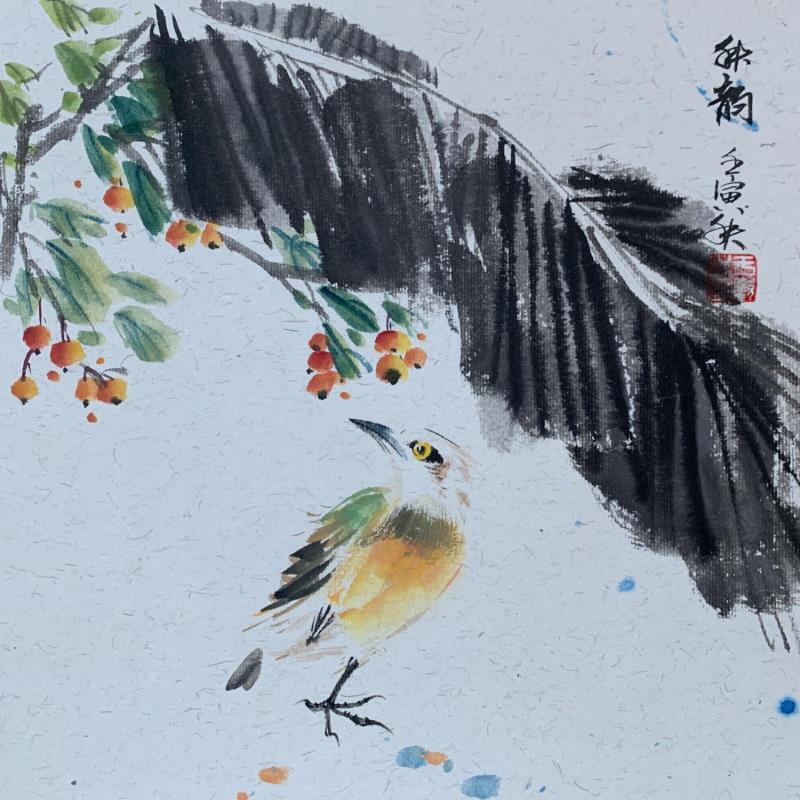 Gemälde Autumn charm von Yu Huan Huan | Gemälde Figurativ Tinte
