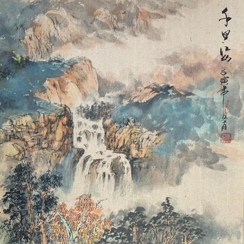 Gemälde Vast territory von Yu Huan Huan | Gemälde Figurativ Landschaften Tinte