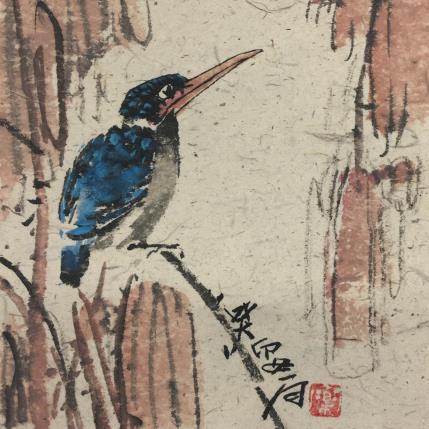 Gemälde Obey von Yu Huan Huan | Gemälde Figurativ Tinte Tiere
