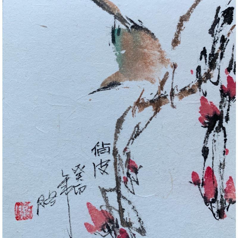 Gemälde Naughty von Yu Huan Huan | Gemälde Figurativ Tiere Tinte