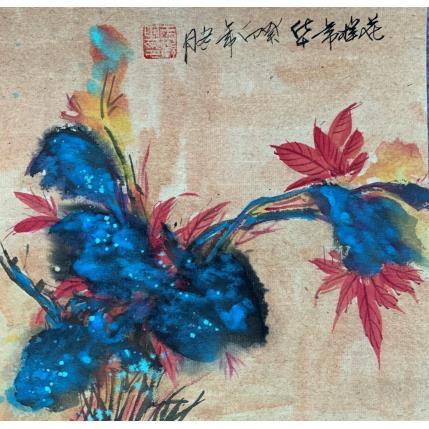 Gemälde Beautiful time von Yu Huan Huan | Gemälde Figurativ Tinte Pop-Ikonen, Stillleben