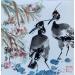 Gemälde Birds von Yu Huan Huan | Gemälde Figurativ Tiere Tinte