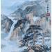 Peinture Sweet Waterfall par Yu Huan Huan | Tableau Figuratif Paysages Aquarelle Encre