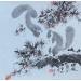 Gemälde Pine forest von Yu Huan Huan | Gemälde Figurativ Landschaften Tinte