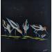 Gemälde Balade au clair de lune  von CLOT | Gemälde Figurativ Landschaften Tiere Acryl