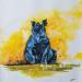 Painting Valentine  by CLOT | Painting Figurative Animals Acrylic