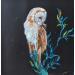 Painting Le perchoir de Clémentine  by CLOT | Painting Figurative Animals Oil Acrylic