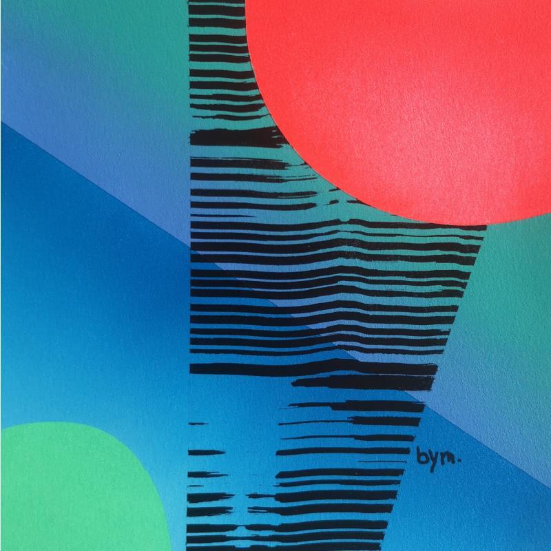 Peinture Mireille par BYM | Tableau Abstrait Acrylique, Encre minimaliste