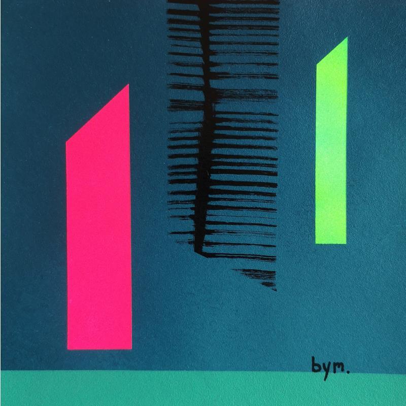 Painting Santiago by BYM | Painting Abstract Acrylic, Ink Minimalist