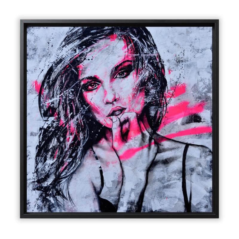 Peinture What is your secret par Graffmatt | Tableau Street Art Graffiti Portraits