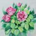 Peinture Roses du jardin par Kuprina Carle Maria | Tableau Figuratif Nature Aquarelle