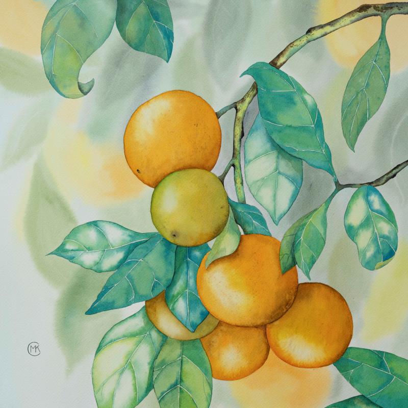 Peinture Fruits du sud  par Kuprina Carle Maria | Tableau Figuratif Aquarelle Nature