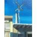 Gemälde Antenne télé von Laplane Marion | Gemälde Figurativ Urban Alltagsszenen Architektur Öl