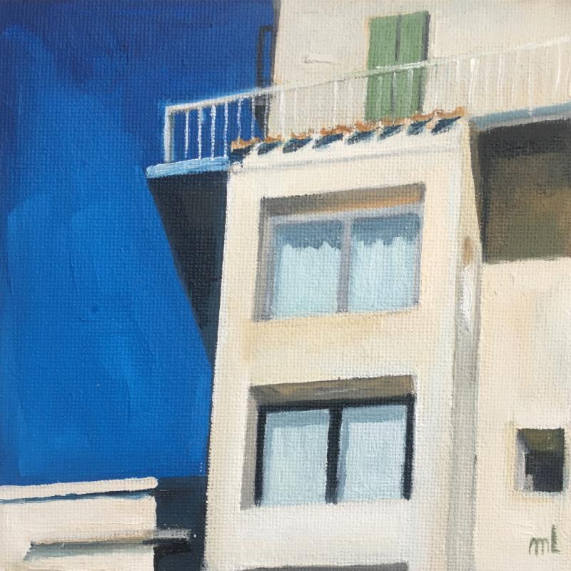 Painting Façade Sud by Laplane Marion | Painting Figurative Oil Architecture, Urban