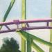 Painting Rollercoaster by Laplane Marion | Painting Realism Life style Oil