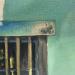 Painting Fenêtre sur coeur by Laplane Marion | Painting Figurative Urban Life style Architecture Oil