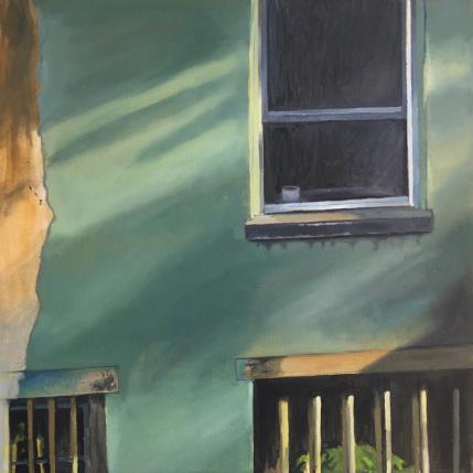 Painting Fenêtre sur coeur by Laplane Marion | Painting Figurative Oil Architecture, Life style, Urban
