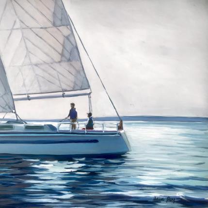Painting Sortie en mer by Alice Roy | Painting Figurative Acrylic, Oil Life style