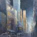 Painting 57th Street NYC  by Martin Laurent | Painting Figurative Urban Oil