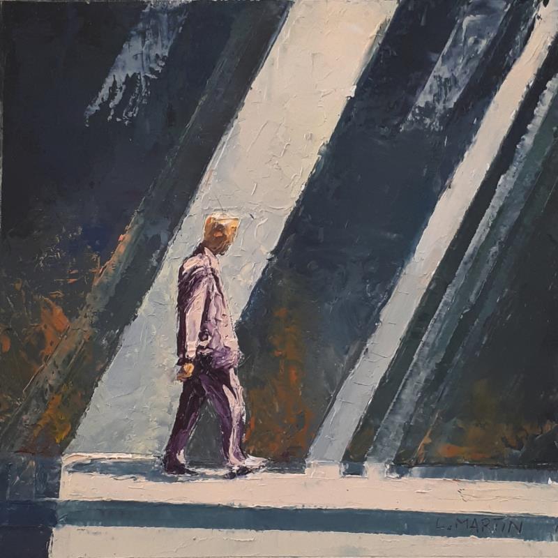 Painting Jérôme 3 by Martin Laurent | Painting Figurative Urban Life style Oil