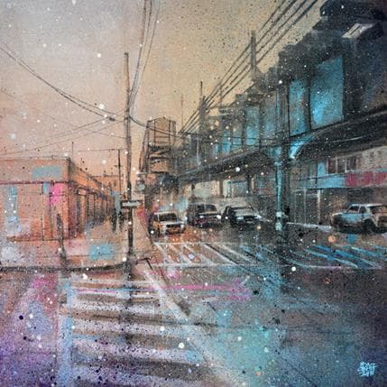 Peinture Newtown avenue par Graffmatt | Tableau Street Art Graffiti Urbain