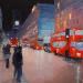 Painting Look right, look left by Martin Laurent | Painting Figurative Urban Oil