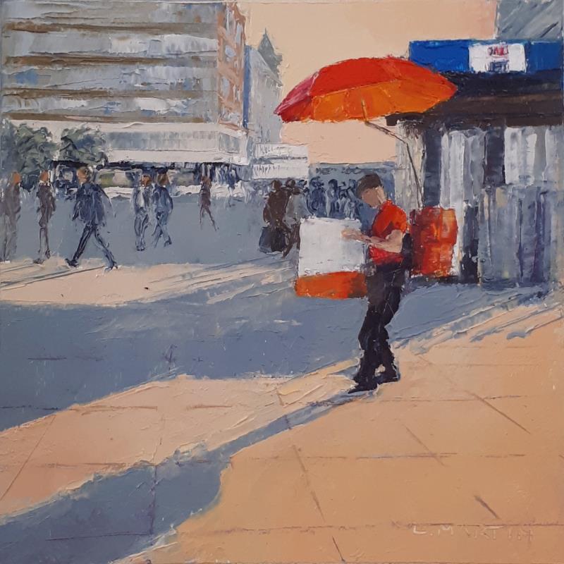 Painting Curry wurst, Berlin by Martin Laurent | Painting Figurative Oil Life style, Urban