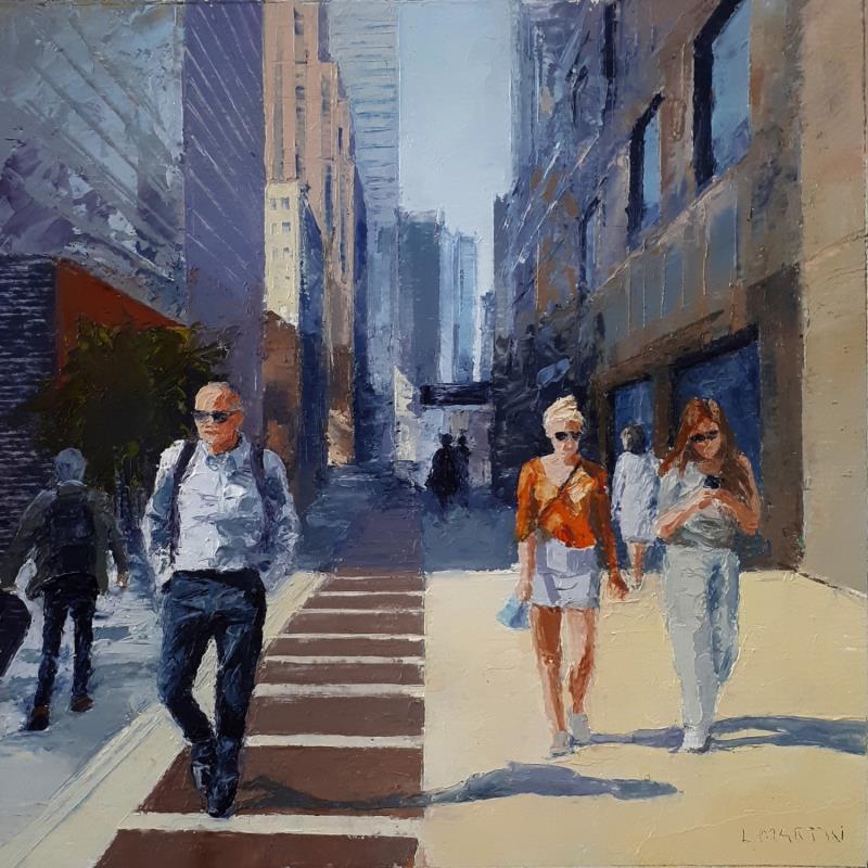 Gemälde Broadway von Martin Laurent | Gemälde Figurativ Urban Öl
