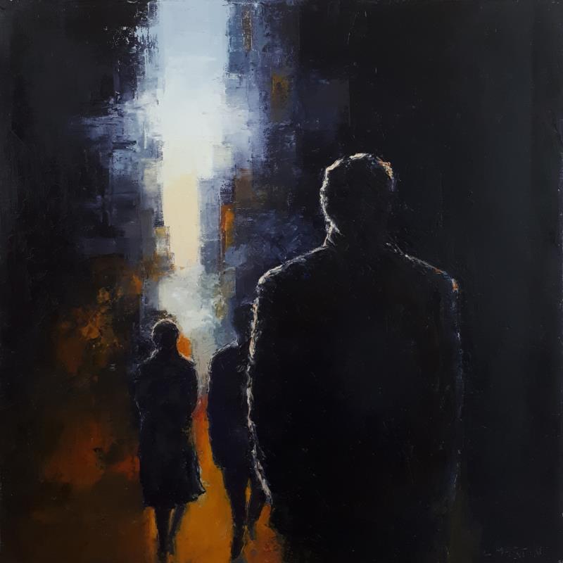 Painting Jérôme 1 by Martin Laurent | Painting Figurative Urban Life style Oil