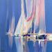 Gemälde La sortie von Chevalier Lionel | Gemälde Figurativ Marine Minimalistisch Acryl
