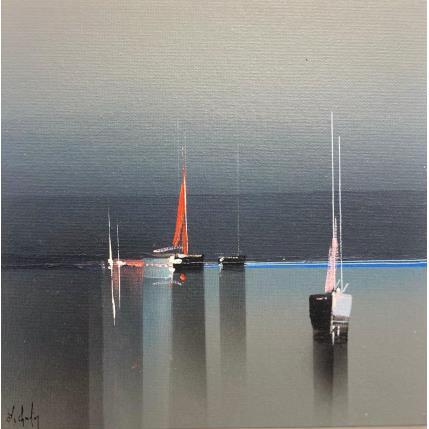 Painting Red by Chevalier Lionel | Painting Figurative Acrylic Marine, Minimalist
