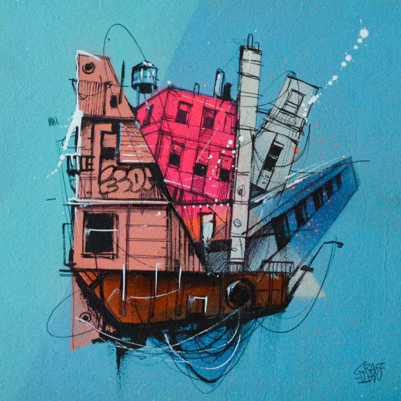 Peinture All-round par Graffmatt | Tableau Street Art Graffiti