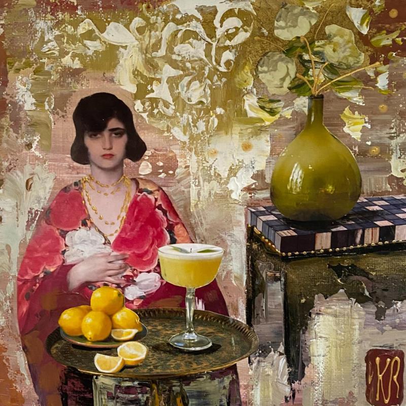 Painting Limoncello by Romanelli Karine | Painting Figurative Gluing Life style, Pop icons