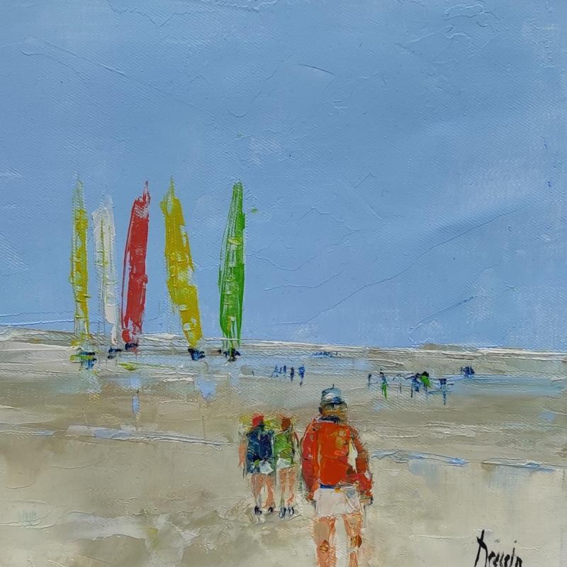 Painting Week end au Touquet by Dessein Pierre | Painting Figurative Oil Life style, Marine, Pop icons