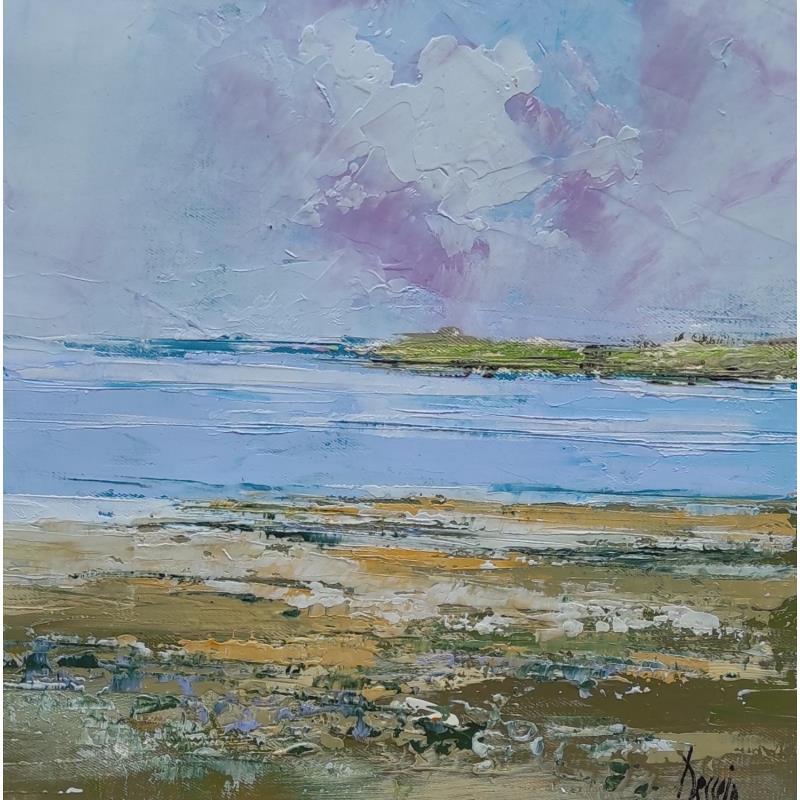 Painting Lumière sur la Canche by Dessein Pierre | Painting Figurative Landscapes Marine Oil