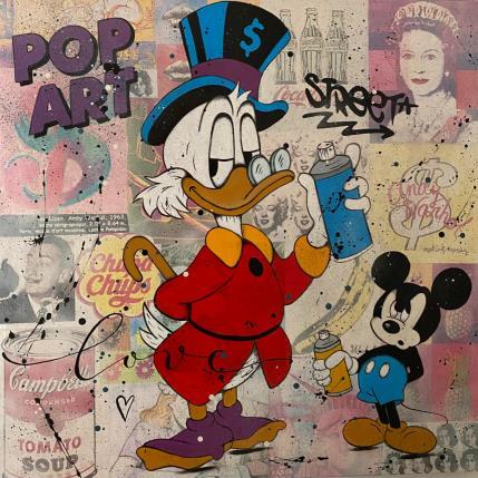 Painting PICSOU et MICKEY street art by Marie G.  | Painting Pop-art Acrylic Pop icons