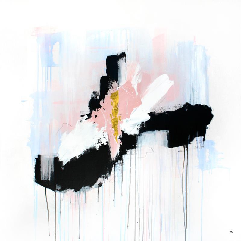Peinture Heart par Maï Bouvier | Tableau Abstrait Acrylique minimaliste