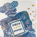 Peinture Coco love blue by Chanel par Schroeder Virginie | Tableau Pop-art Icones Pop Acrylique