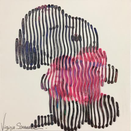 Gemälde Je t'offre mon coeur et ma vie von Schroeder Virginie | Gemälde Pop-Art Acryl, Öl Pop-Ikonen